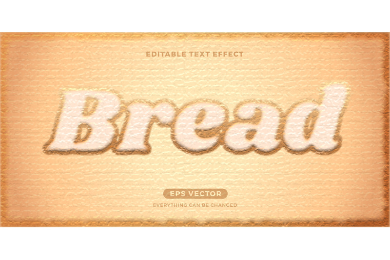 Bread text effect By diq™ DRMWN TheHungryJPEG