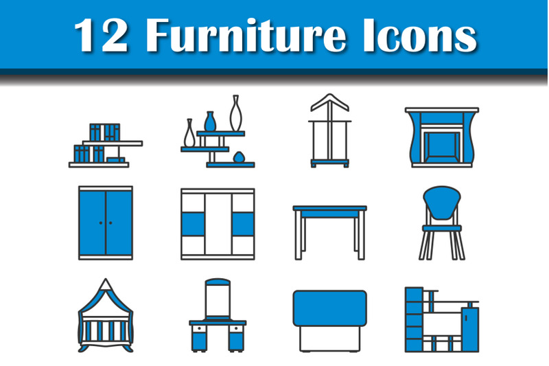 Furniture Icon Set By Angelp TheHungryJPEG