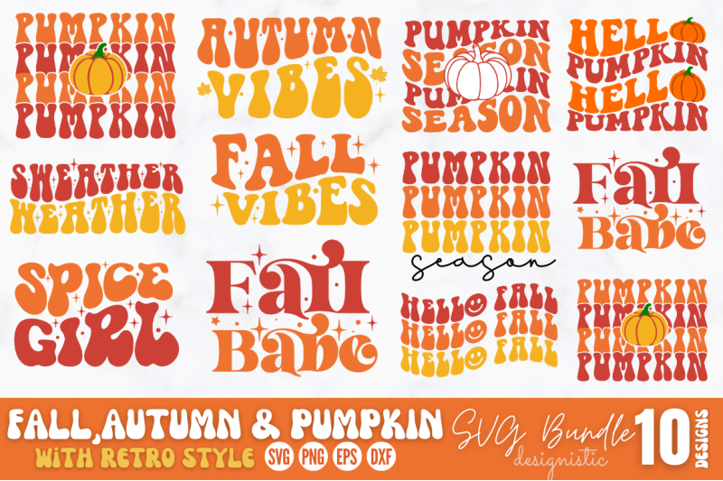 Retro Fall SVG Bundle, Retro Fall SVG, Fall Retro SVG, Fall Retro SVG ...