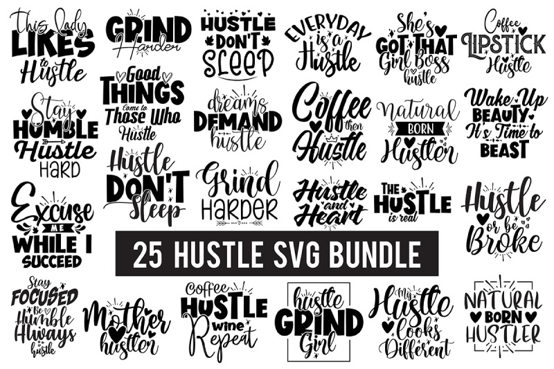 Hustle SVG Bundle By orpitaroy | TheHungryJPEG.com