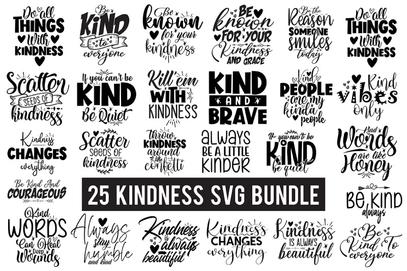 Kindness SVG Bundle By orpitaroy | TheHungryJPEG