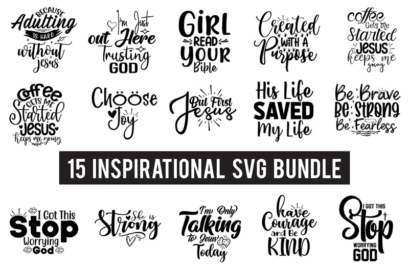 Inspirational SVG Design Bundle By orpitaroy | TheHungryJPEG