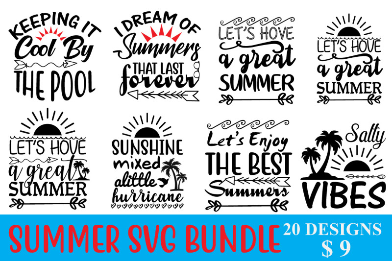 SUMMER SVG BUNDLE By Designgallery65 | TheHungryJPEG