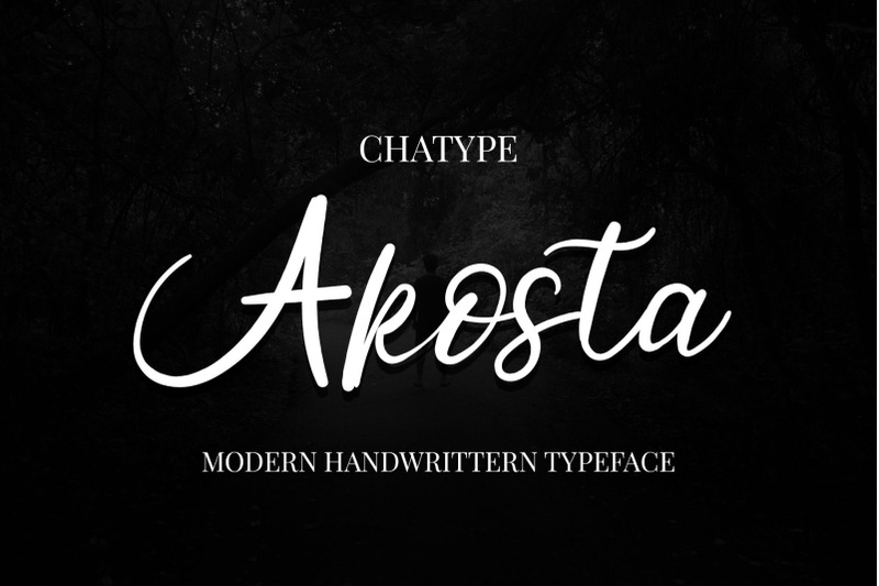 Akosta Font By chatype studio | TheHungryJPEG