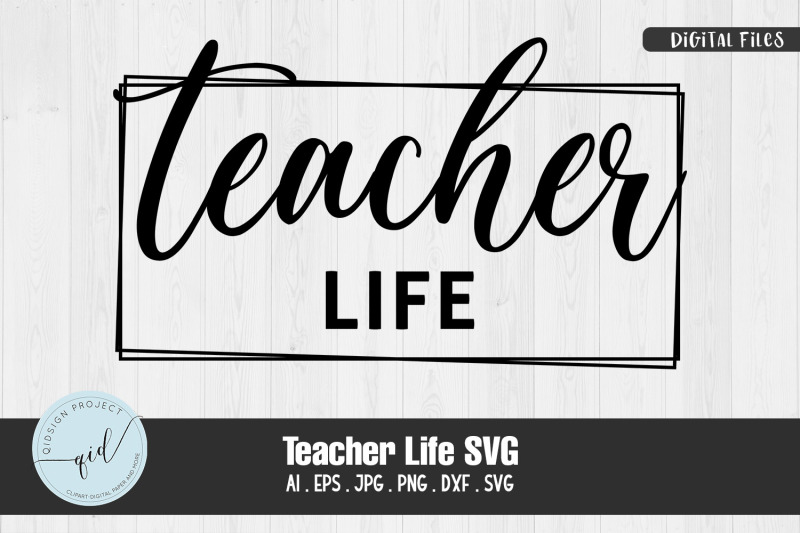 Teacher Life SVG Sticker File By qidsign project | TheHungryJPEG