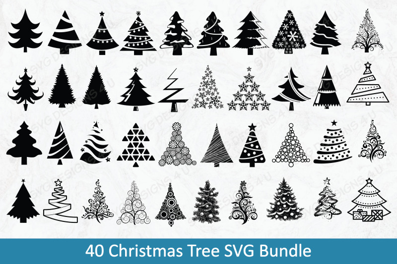 Christmas Tree SVG Bundle By svgdesigns4u | TheHungryJPEG