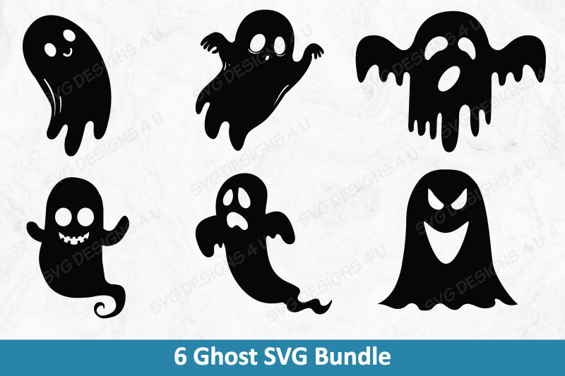 Halloween Ghost SVG Bundle By svgdesigns4u | TheHungryJPEG