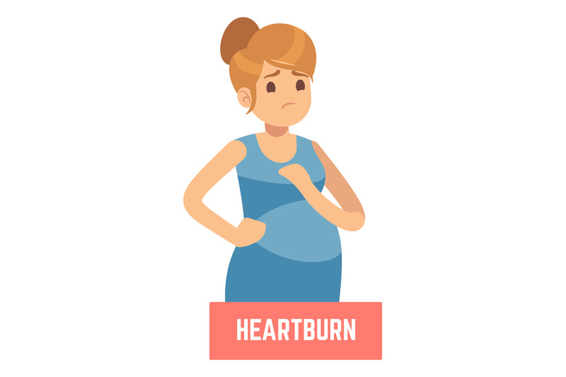 heartburn-symptom-woman-with-stomach-ache-pregnancy-sickness-by