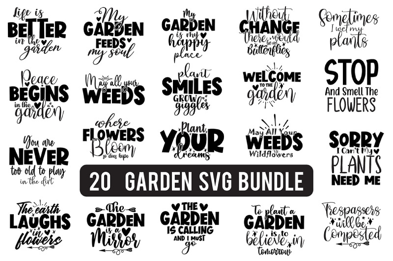 Garden SVG Bundle By orpitaroy | TheHungryJPEG