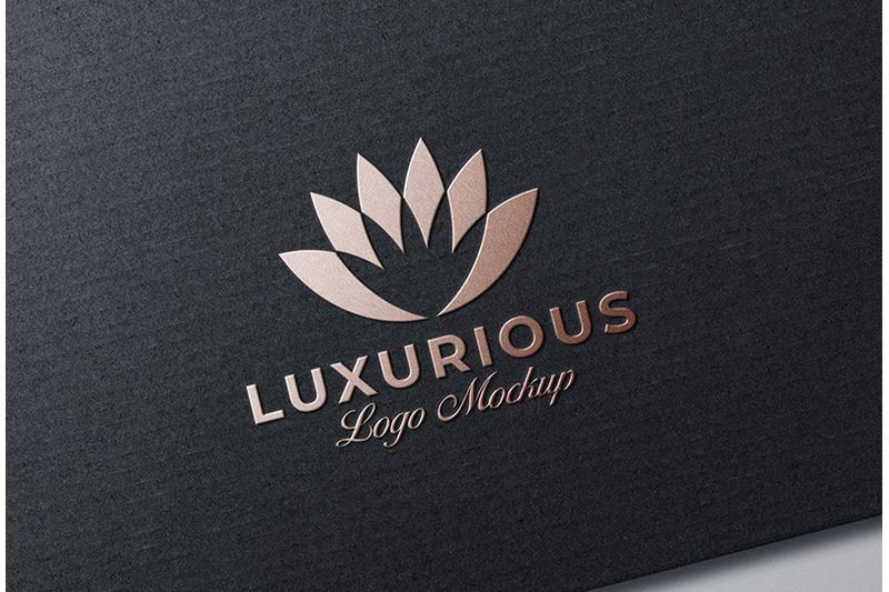 Logo Mockup Rose Gold Foil By Smart Works | TheHungryJPEG