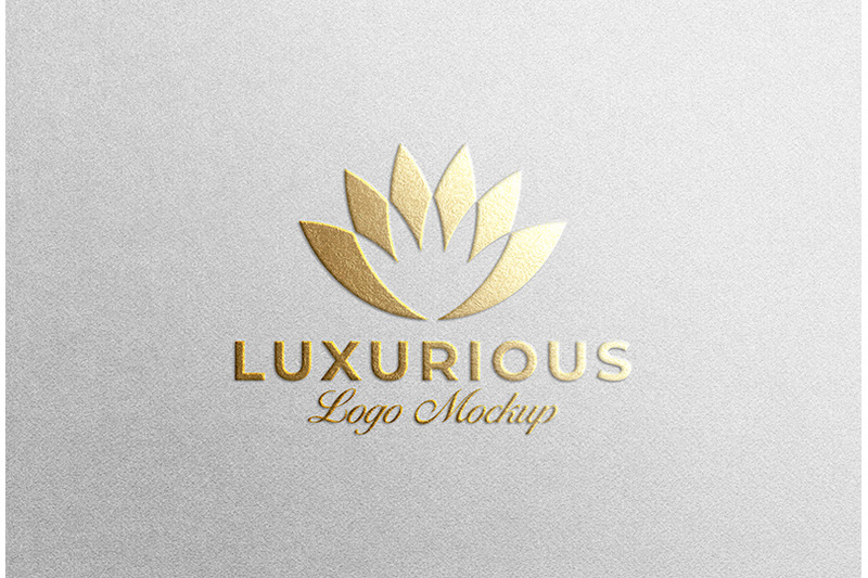 Logo Mockup Embossed Gold Foil By Smart Works | TheHungryJPEG