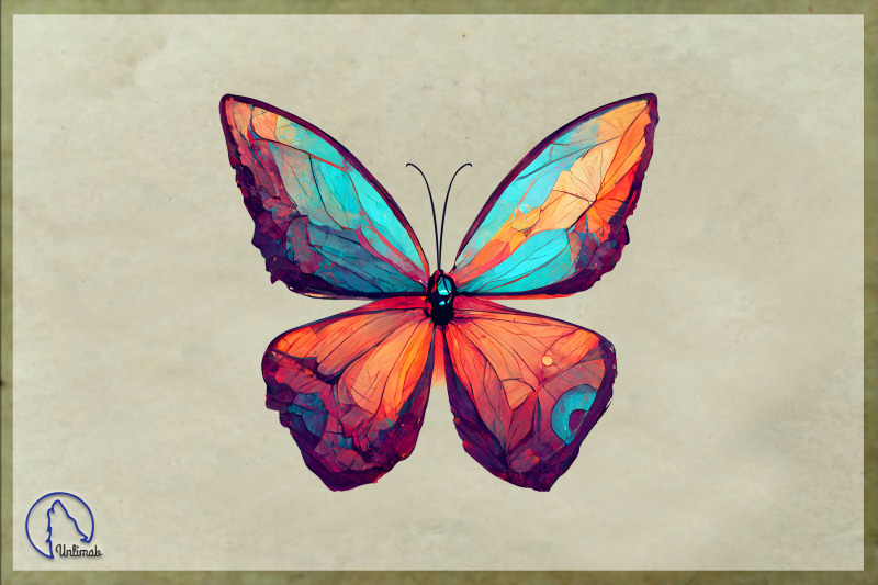 Butterfly Sublimation Design-220823-14 By Unlimab | TheHungryJPEG