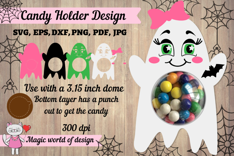 Spooky Candy Holder svg By Magic world of design | TheHungryJPEG