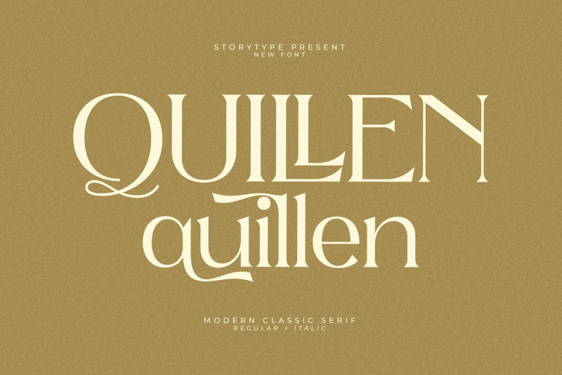 Quillen Typeface By Storytype Studio | TheHungryJPEG