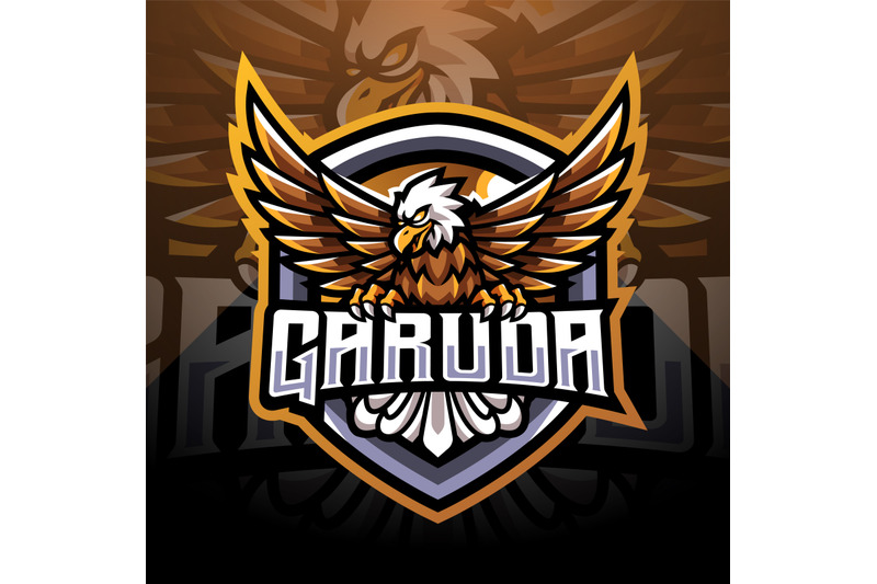 Garuda head abstract logo Royalty Free Vector Image