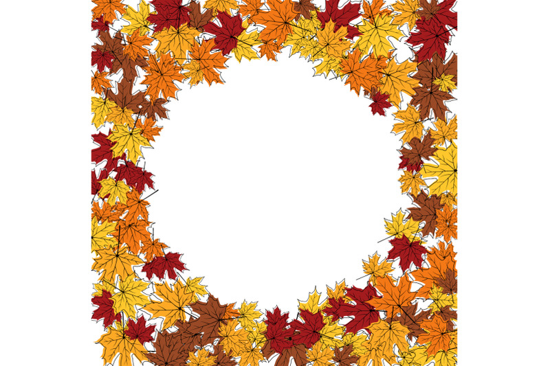 Autumn Maple Frame By Angelp | TheHungryJPEG