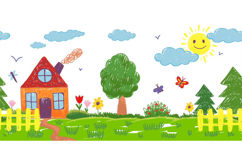House drawing & colouring for kids /Rohit Ratan Arts, Color Drawing HD  wallpaper | Pxfuel