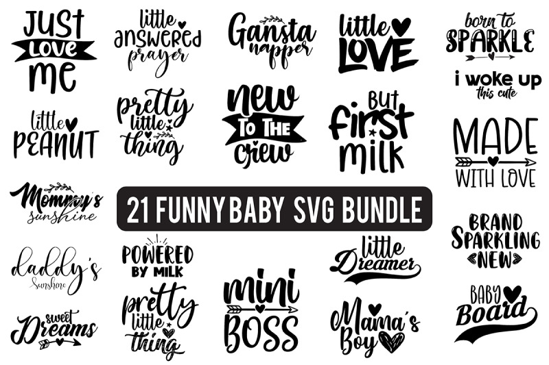 Funny Baby SVG Bundle By orpitaroy | TheHungryJPEG