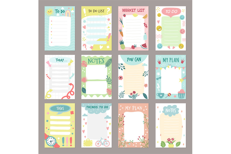 Premium Vector  Cute to do list template with floral element funny design  of daily planner schedule or checklist
