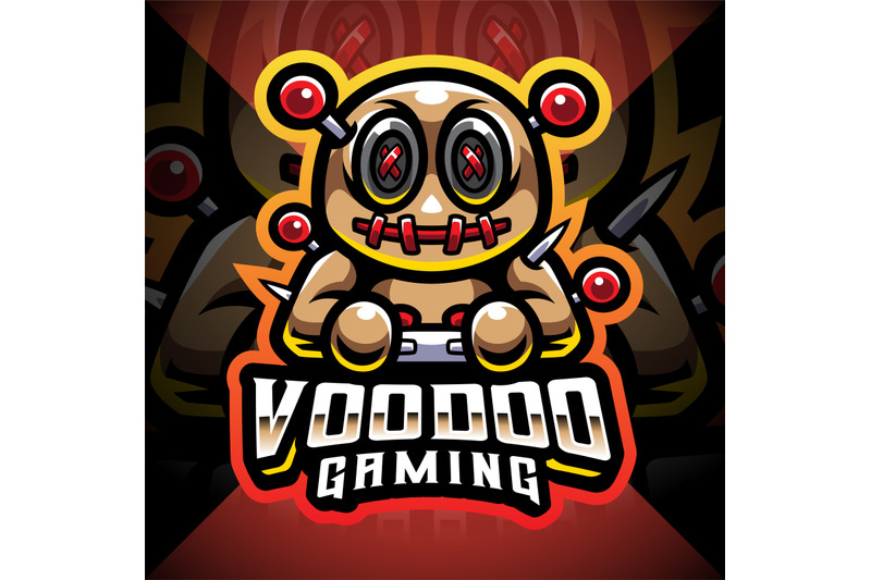 Voodoo gaming esport mascot logo By Visink | TheHungryJPEG