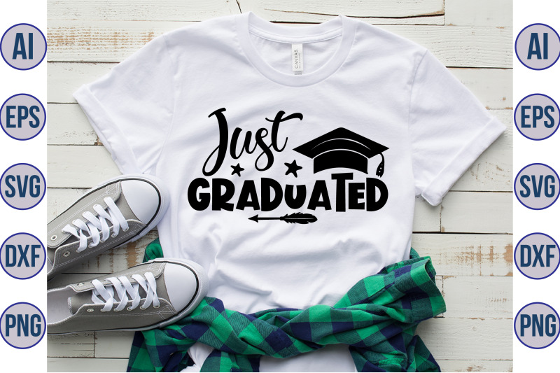 Just Graduated svg By orpitaroy | TheHungryJPEG