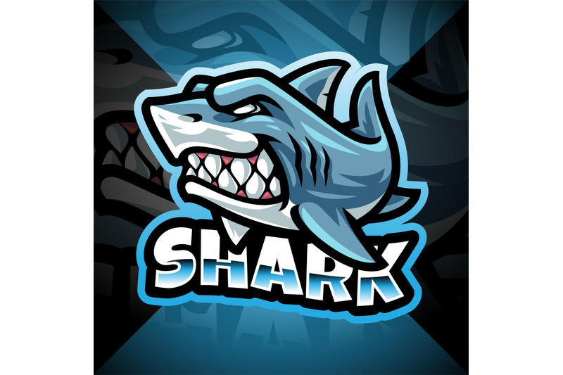 Shark esport mascot logo design By Visink | TheHungryJPEG