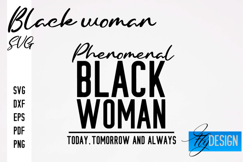 Black Woman SVG | Women Power SVG | Beauty SVG Design By Fly Design ...