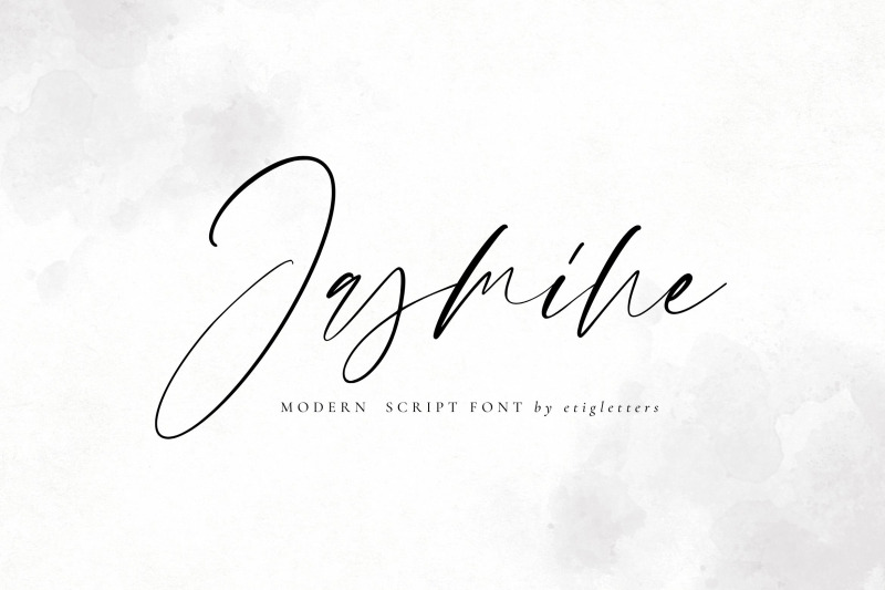 Winter Jasmine Modern Script By Etigletters | TheHungryJPEG