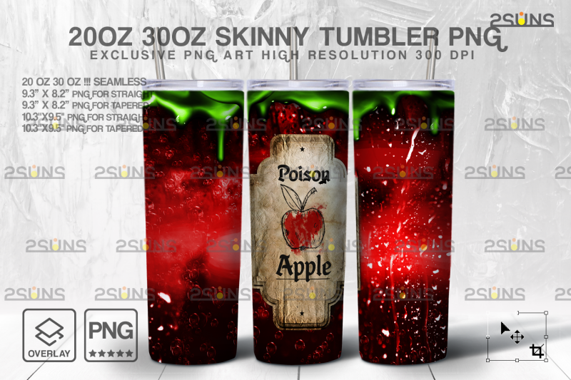 20oz Spooky Potion Skinny Tumbler Design, Sublimation Design PNG By ...