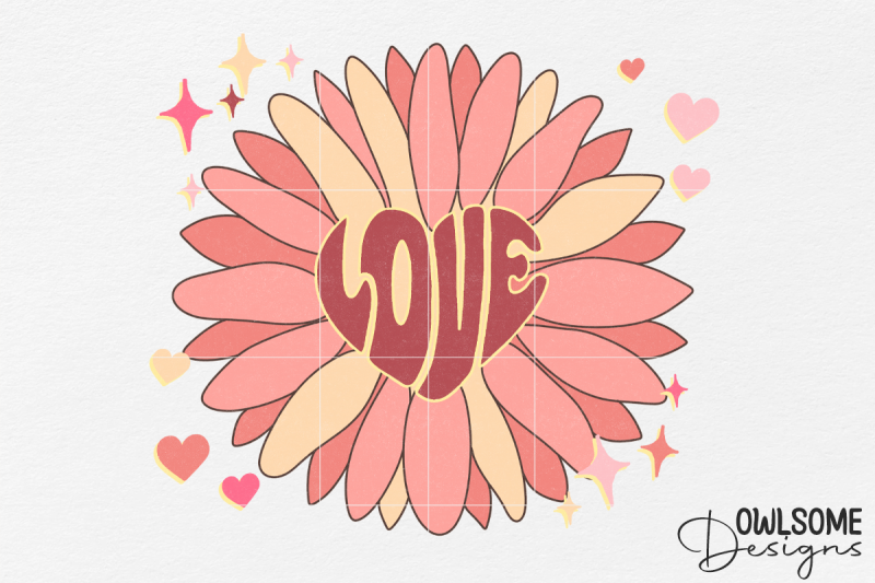 Sunflower Love Valentine PNG Sublimation By Owlsome.designs | TheHungryJPEG