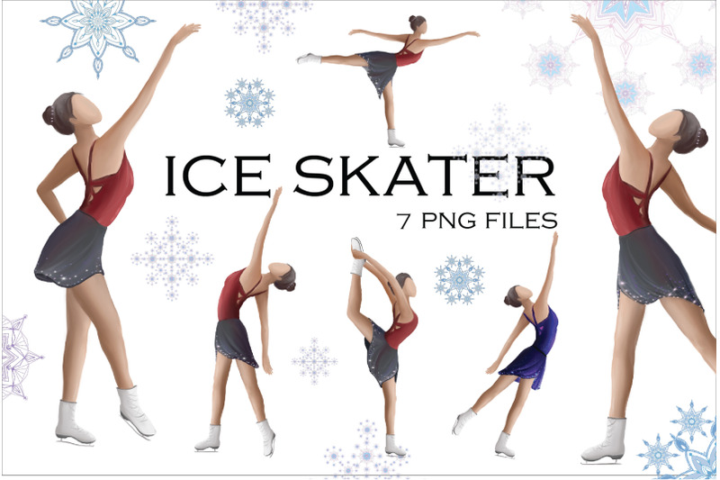 Ice Skater By TanyaArt TheHungryJPEG