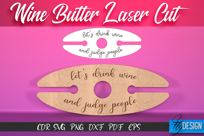 Wine Butler Laser Cut SVG Wine Holder SVG Design CNC Files By Fly
