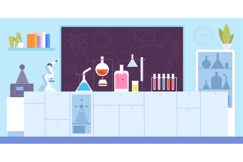 laboratory cartoon background