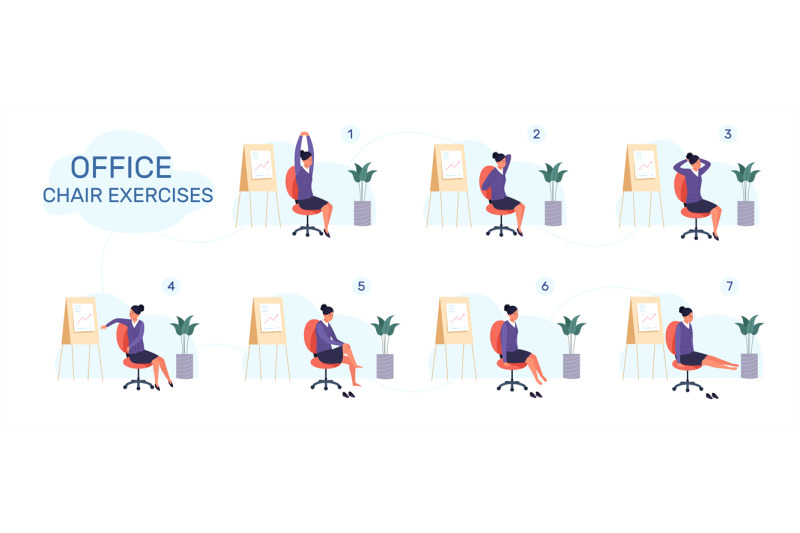 4,000+ Chair Exercise Stock Illustrations, Royalty-Free Vector