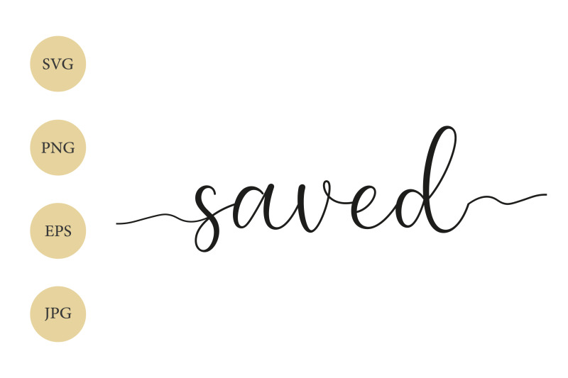 Saved Svg Png, Saved With Tails, Saved Silhouette, Cricut File By 