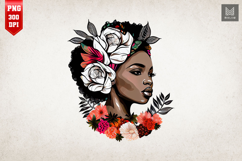 Afro Girl Black History Month Clipart 20 By Mulew Art | TheHungryJPEG