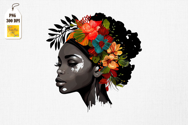 Black History Month Afro Girl Clipart 7 By Mulew Art | TheHungryJPEG