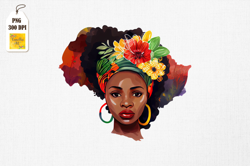 Black History Month Afro Girl Clipart 17 By Mulew Art | TheHungryJPEG