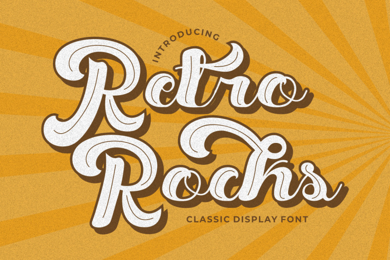 Retro Rock - Classic Display Font By PutraCetol Studio | TheHungryJPEG