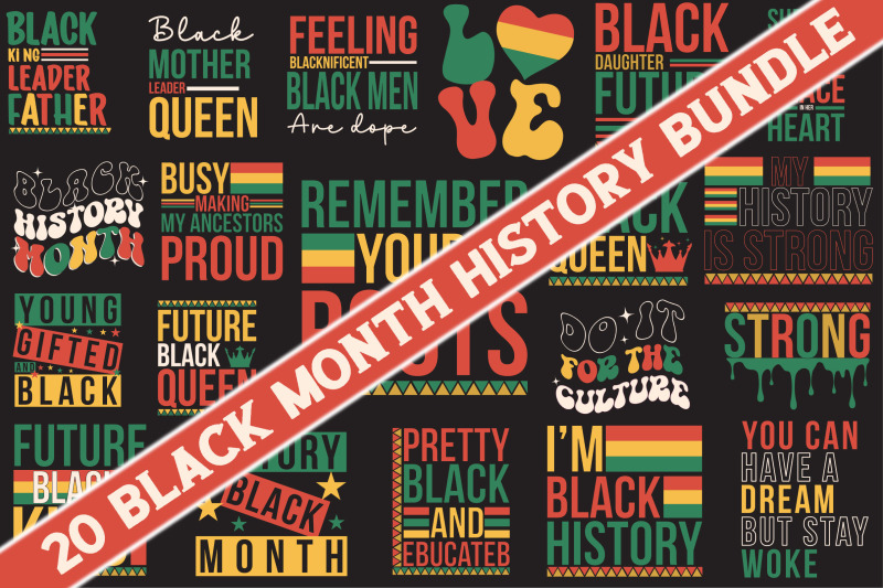 Black Month History SVG Bundle By pacific store | TheHungryJPEG