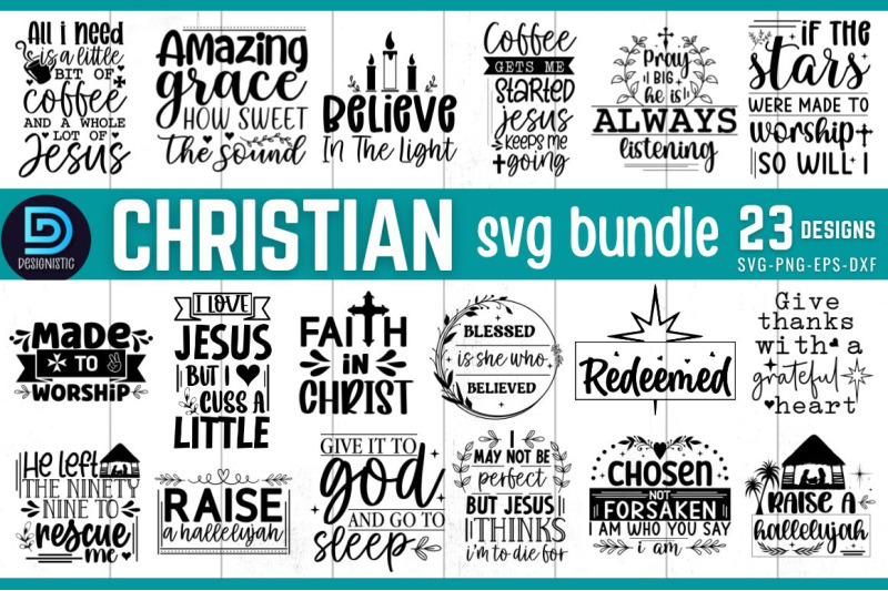 Christian SVG Bundle By DESIGNS DARK | TheHungryJPEG