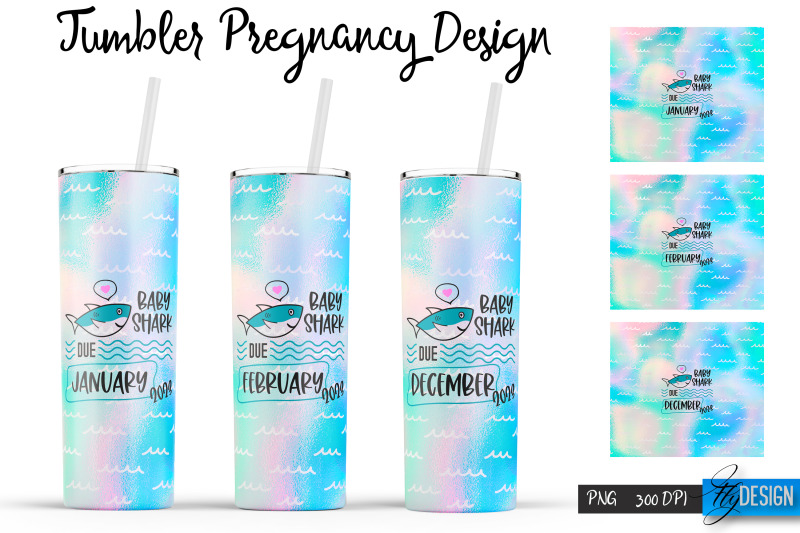 Pregnancy Tumblers Pregnant Woman Tumbler Sublimation PNG 20 Oz By Fly Design TheHungryJPEG