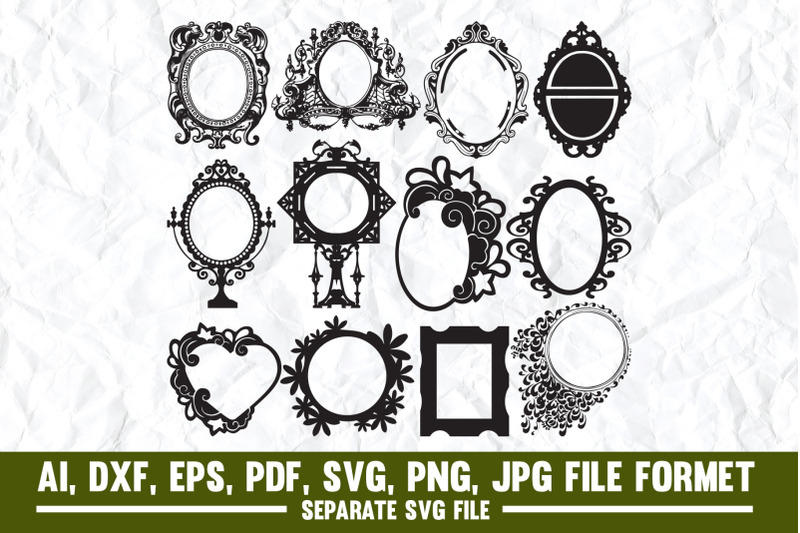 Mirror Frame,Mirror - Object, Picture Frame, Art Museum, Vector, Shape ...