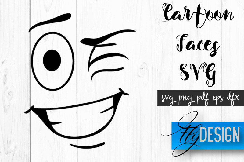 Cartoon Face SVG | Funny Face SVG Design | Funny Emotions SVG Quotes By Fly  Design | TheHungryJPEG