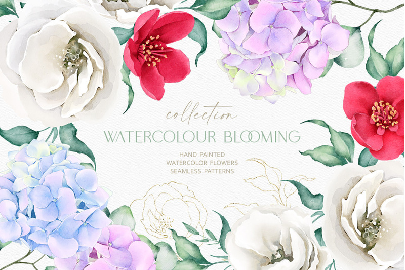 Watercolour Blooming Spring By Eva-Katerina | TheHungryJPEG