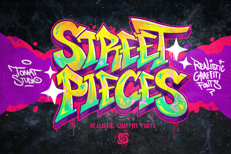 Graffiti Inspired | Street Pieces By tomatstudio | TheHungryJPEG