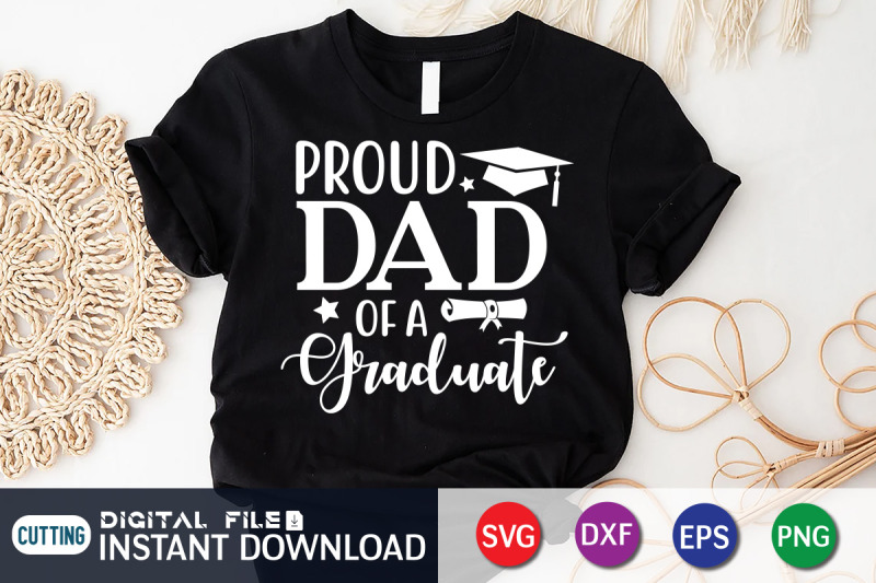 Proud Dad of a Graduate SVG By FunnySVGCrafts | TheHungryJPEG