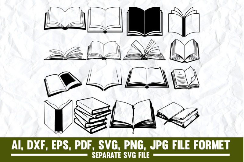Book, Open, Icon, Side View, Vector, Author, Bookstore, Clip Art, Cut