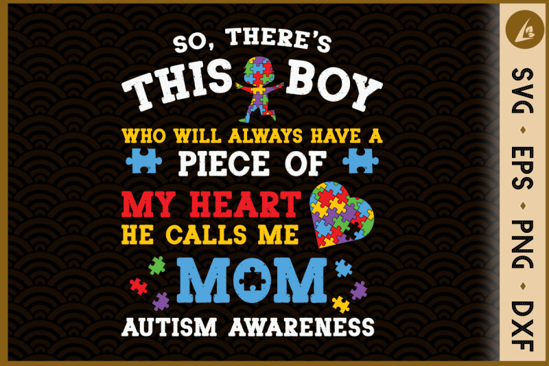 Autism Mom Son Autism Awareness By Ssflowerstore Thehungryjpeg