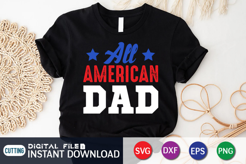 All American Dad SVG By FunnySVGCrafts | TheHungryJPEG